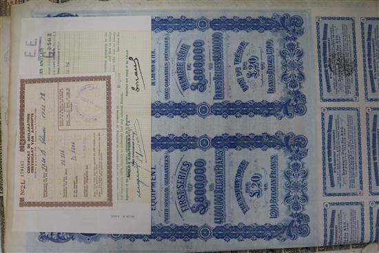 Eleven Chinese Government share certificates, Republic period